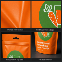 Pochette d'emballage personnalisée avec logo imprimé pour les petites marques de snacks