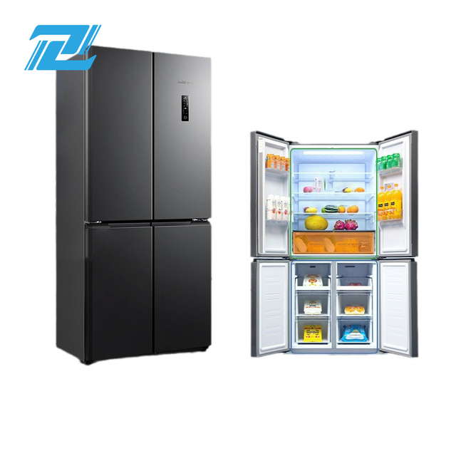 D 460L New Smart Refrigerators 4 Door Fridge Refrigerator and Freezers Home Commercial Glass Door