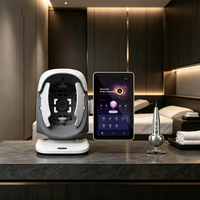 Analyseur de peau portable à intelligence artificielle, analyseur d'image cutanée, analyseur de cuir chevelu avec 27 langues pour l'analyse de l'hydratation et des rides