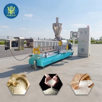 Ligne de production de riz artificiel instantané, ligne de traitement de riz artificiel fortifié par extrusion