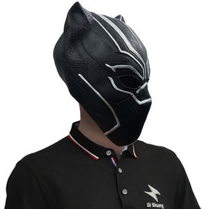 Máscara de <span class=keywords><strong>Pantera</strong></span> <span class=keywords><strong>Negra</strong></span>, Máscara de Látex de Anime, Máscara de Halloween de Cara Completa, Accesorios de Cosplay de Héroes de <span class=keywords><strong>Marvel</strong></span> Avengers - Product Image 4