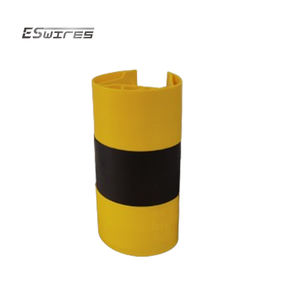 Protectores de columna redondos estándar apilables estante de palé hueco de plástico de seguridad de almacén - Product Image 3
