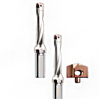 Foret à pointe remplaçable de bonne qualité CNC machines-outils couronne U foret perceuse à trou profond 5D 8D 10D 12D
