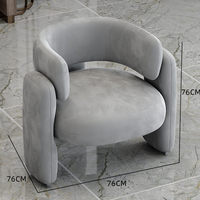 Fauteuil de salon moderne de luxe, en tissu velours, meubles de détente design pour la maison, la chambre ou l'appartement