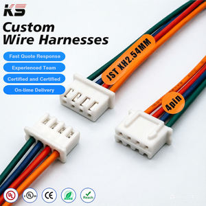 Conector de cableado eléctrico JST XH macho de 2,54 mm, 2, 3, 4, 5, 6 pines, terminal personalizado para automoción, ODM OEM - Product Image 1