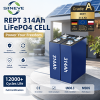 Batterie LiFePO4 REPT 314Ah en stock UE, cellule prismatique 3.2V LFP Lithium Fer Phosphate, 12000 cycles, Grade A, rechargeable
