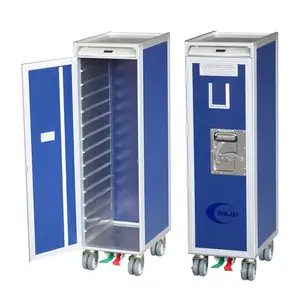 Aluminum airline service food atlas trolley