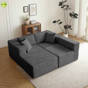 EU Free Combination Velvet Fabric Compress Corduroy Fabric Modular <b>for</b> Living Room/ Villa / <b>Large</b> Apartment - Product Image 3