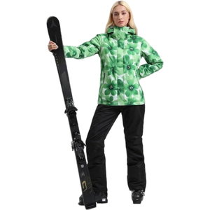 AQTQ Ensemble <span class=keywords><strong>de</strong></span> vestes et <span class=keywords><strong>de</strong></span> pantalons <span class=keywords><strong>de</strong></span> <span class=keywords><strong>ski</strong></span> pour femmes à capuche imperméable coupe-vent Snowboarding Snowsuit Snow Coat <span class=keywords><strong>Ski</strong></span> Suit Designer - Product Image 2