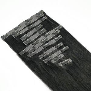 Extensiones de Cabello Humano Remy Virgen de Doble Trama, Clip-in sin Costuras, Venta al por Mayor Directa de Fábrica, Tipo de Cabello Chino de Primera Calidad - Product Image 1