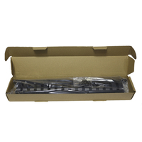 Organizador de Cables de Red de Acero de 1U y 19 Pulgadas con 12 Ranuras y 24 Puertos, para Montaje en Rack, con Cubierta Negra de 1.2 mm RJ45 YNCO