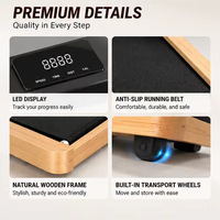 Tapis de marche électrique en bois écologique, durable, pour la maison, 0,65 CV, écran LED, faible bruit, bande antidérapante, vente en gros, personnalisable