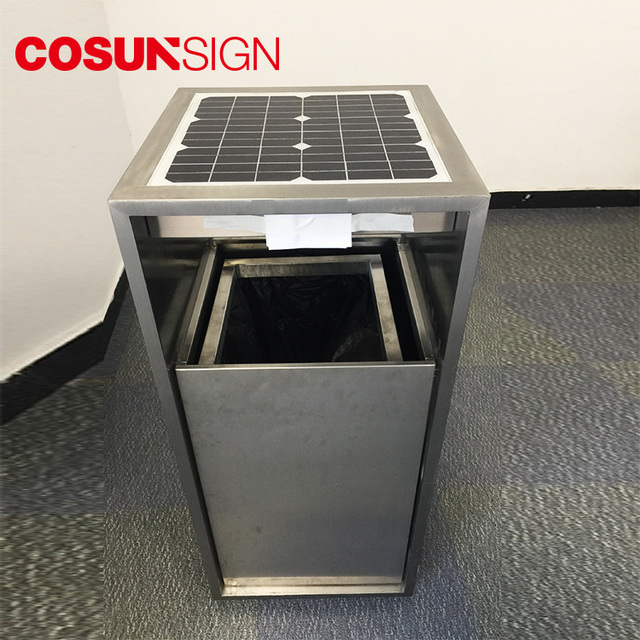 Led Touchless Motion Sensor Intelligent Stainless Steel 13 Gallon Metal Automatic Smart Trash Can With Lid