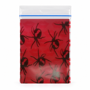 Sacchetti Mini Zip Lock in LDPE con Stampa Ragno Spaventoso per Halloween, Bustine Sigillate Antipolvere per Trick or Treat, Feste in Costume, Rivenditori - Product Image 1