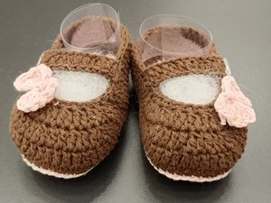 Zapatos de Bebé Hechos a Mano con Logotipo Personalizado, Lindos Zapatos de Ganchillo con Flores Hechas a Mano, Unisex, Ecológicos, para las Cuatro Estaciones, Precio de Fábrica - Product Image 2