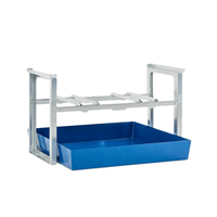 Étagère de stockage de fûts d'huile en acier Q235 multicouche, robuste, longueur de bras 816 mm, chariot de stockage de pneus pliable, mobile et empilable, galvanisé