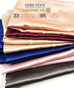 Mulberry Silk <strong>Pillow</strong> <strong>Case</strong> 22/25/30 mm Charmeuse Silk Pillowcase <strong>Red</strong> pink Silk Pillowcase - Product Image 6