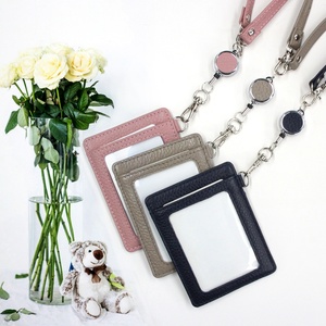 Boshiho Genuine Leather <b>Card</b> <b>Holder</b> Customized <b>Card</b> <b>Holder</b> Lanyard Hotsales Leather Lanyard <b>Card</b> <b>Holder</b> - Product Image 4