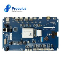 Proculus 10.1 pouces industriel Lcd RK3128 carte mère Android avec écran Hmi Lcd panneau intégré avec affichage