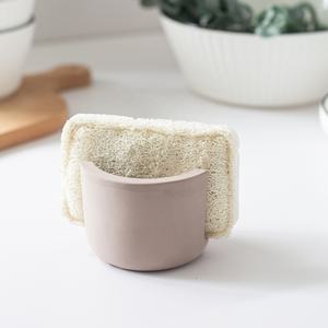 Portaspugna in ceramica di marca personalizzato portaspugna in diatomite ecologico assorbente - Product Image 4
