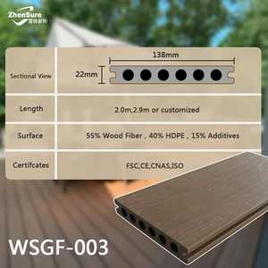 Tarima <span class=keywords><strong>de</strong></span> <span class=keywords><strong>Madera</strong></span> Compuesta WPC Duradera Fabricada en China, Tarima WPC Coextruida 3D para Pared - Product Image 2