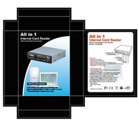 Module Lecteur Optique 3,5 Pouces, Boîtier en Plastique avec Lecteur de Cartes Multifonction Intégré pour Lecteur de Disquettes USB 2.0
