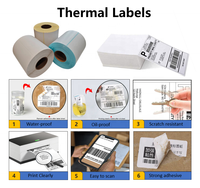 Étiquettes d'impression de fabricant de haute qualité, autocollant 100x120mm par étiquettes d'impression thermique pliables pour les étiquettes d'adresse d'expédition 4x4.72