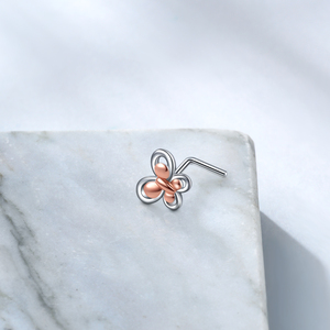 Anelli di gioielli per ragazze <span class=keywords><strong>in</strong></span> finto <span class=keywords><strong>naso</strong></span> 925 ciondolo con fiore <span class=keywords><strong>in</strong></span> <span class=keywords><strong>argento</strong></span> Sterling <span class=keywords><strong>Piercing</strong></span> al <span class=keywords><strong>naso</strong></span> - Product Image 4