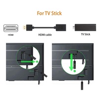 Adaptador Giratorio de Extensión HDMI Macho a Hembra 4K, Niquelado, para Google Chrome Cast, Roku Stick, Laptop, HDTV y Más