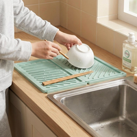 Nouvelle plaque de comptoir multifonctionnelle en silicone, isolante et drainante, pour la cuisine