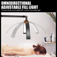 Nouveautés : Lampe de sol demi-lune pour cils, 20W, température de couleur réglable, lumière LED photographique pour salon de beauté et extensions de cils