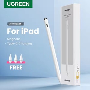 ปากกาสไตลัส UGREEN สำหรับ <span class=keywords><strong>Apple</strong></span> <span class=keywords><strong>Pencil</strong></span> ชาร์จไร้สายแบบแม่เหล็ก รองรับการสัมผัสโดยไม่ต้องใช้มือ ป้องกันการสัมผัสโดยฝ่ามือ รองรับการเอียง <span class=keywords><strong>แบ</strong></span><span class=keywords><strong>ต</strong></span>เตอรี่ใช้งานได้ยาวนาน สำหรับ iPad Pro - Product Image 1