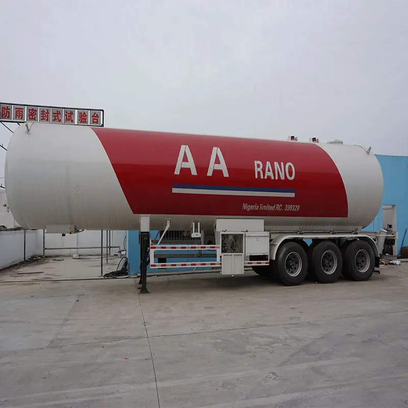 3 Achsen Propylen Gastanker Ammoniak Straßen tanker Auflieger Flüssiggas Tank LKW Anhänger Propan Lieferung Anhänger