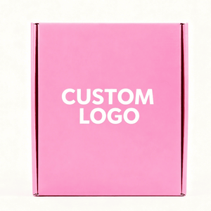 Boîtes en carton ondulé personnalisées, boîte en carton rose imprimée, estampage à chaud, logo personnalisé, emballage cadeau pour cosmétiques, e-commerce, en gros, OEM, ODM - Product Image 3