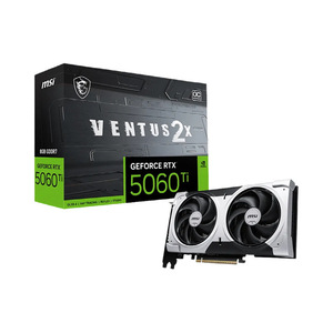 Tarjeta Gráfica de Escritorio GeForce RTX 5060 Ti 16G VENTUS 2X OC PLUS con Ventilador, 128 bits GDDR7 de Alta Velocidad, Nueva MXM MSI GeForce RTX 5060 Ti - Product Image 1