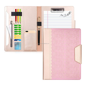 Venta al por mayor multifunción PU Cremallera Documentos Organizador <span class=keywords><strong>Agenda</strong></span> Portafolio portátil Carpeta de archivos de cuero - Product Image 1
