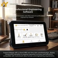 Tablette robuste montée sur véhicule excavateur IP65, terminal de données mobile 4G LTE lisible, surveillance de cabine pour la construction et l'exploitation minière