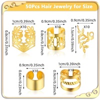 80 styles de boucles de cheveux DIY en métal pour tresses hip-hop, accessoires pour perruques africaines, marque BINQING, pour fêtes et mariages