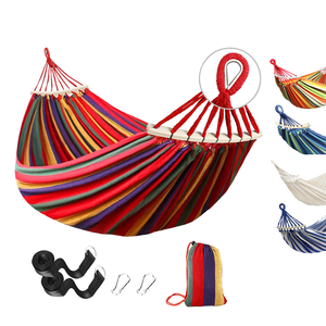 Hamaca para Exteriores para Adultos, para Todas las Estaciones, de Lona Blanca Gruesa, con Barras de Soporte Curvas, para una Persona, Directo de Fábrica - Product Image 1