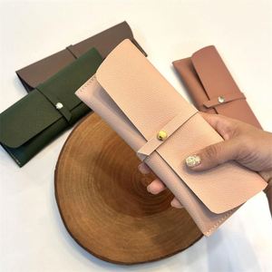 Simple Women Cosmetic Bags <b>Makeup</b> Brush Holder <b>Case</b> Multi Functional Pencil <b>Case</b> PU Leather - Product Image 1