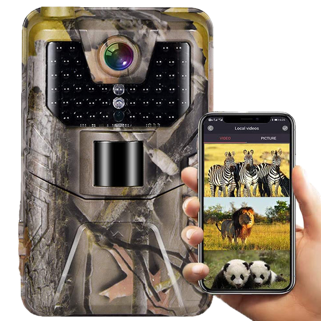 30MP 4K Hunting Trail Camera Wildlife Night Vision Motion Activated Camera With WiFi APP Control WiFi900