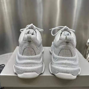 Zapatillas de Diseño para Correr con Cordones, Forro de Malla, Entresuela de EVA Cómoda, Parte Superior de Cuero, Zapatillas de Lujo para Todas las Temporadas - Product Image 4