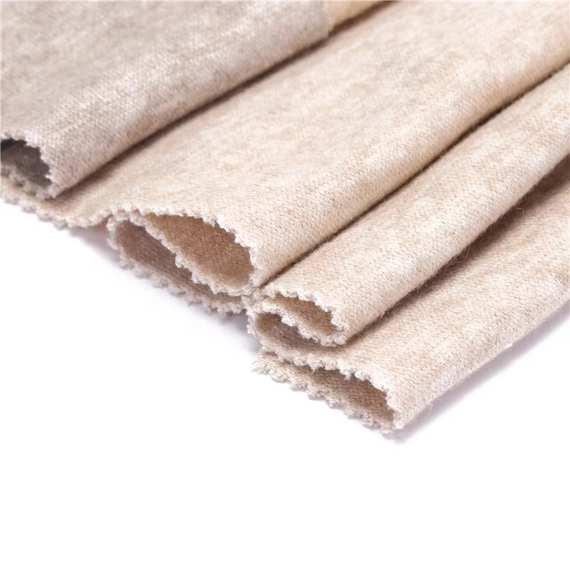China Supplier Soft Brushed Fashion Customized Loose Knitted Wool Cashmere Fabric