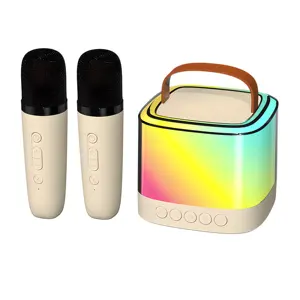 Professional Audio outdoor BT Karaoke Sets Indoor Home Stereo Wireless Speaker with Two Mics
