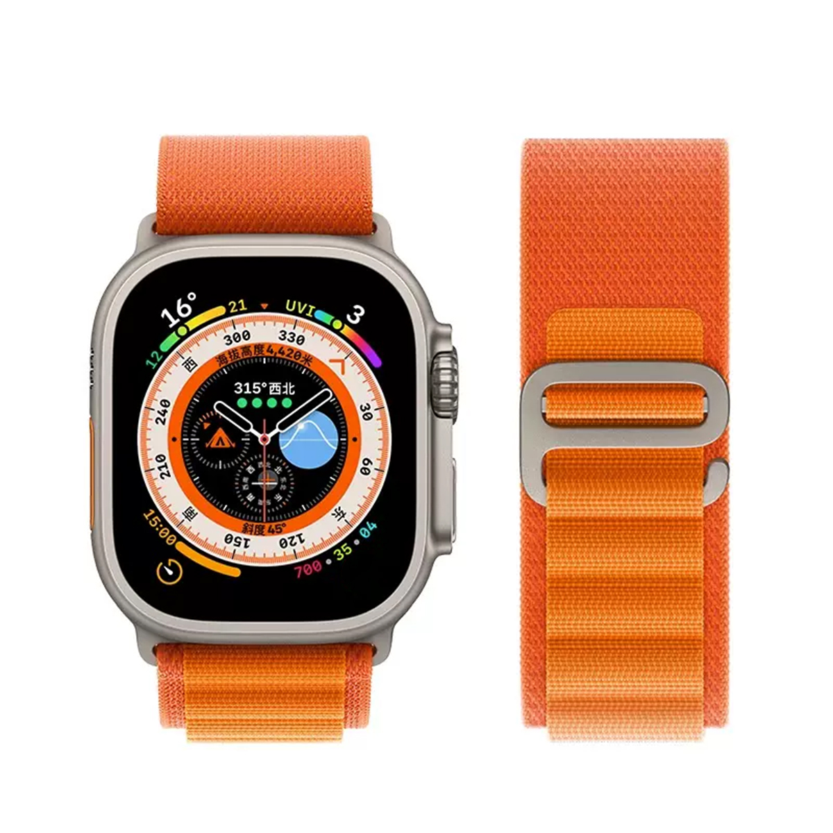 Аксессуары для смарт-часов, нейлоновый ремешок для iWatch Series 8 Ultra 7 6 5 SE Alpine Loop ремешок для Apple Watch Band 49 мм 45 мм 41 мм