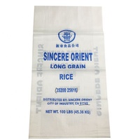 Sac polypropylène tissé pp sac 25kg 50kg 100kg emballage riz maïs maïs Grain engrais aliments pour animaux de compagnie alimentation animale farine