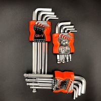 Kunci Torx Hex T20 T25 T50 Kekuatan Tinggi Baja Paduan Hitam Perak Bentuk L T Obeng Sekrup