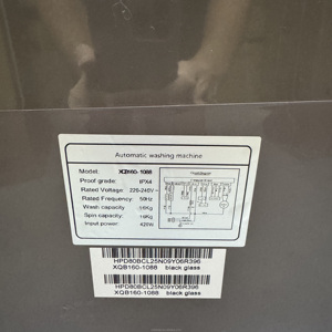 Lavadora-Secadora de <span class=keywords><strong>Carga</strong></span> <span class=keywords><strong>Superior</strong></span> Totalmente Automática de 16 <span class=keywords><strong>kg</strong></span>, de Acero Inoxidable, para Hogar y Hotel, con Instrucciones en Inglés, Tapa de Vidrio, Eléctrica - Product Image 4