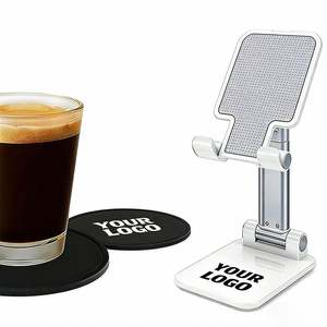 Custom Foldable Desktop Phone <b>Stand</b> Adjustable Promotional Business Gift Wholesale Portable Phone Holder with Logo - Product Image 1