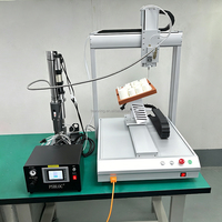 Machine de distribution de précision à commande PLC 5 axes personnalisée, adaptée à divers adhésifs tels que la résine UV/époxy, le silicone, etc.